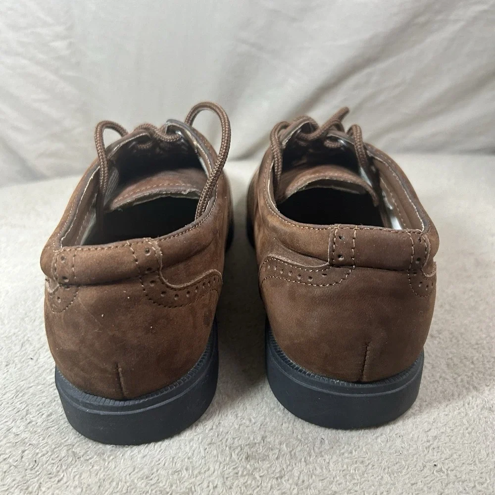 Oak Harbor Men's Size 7.5 M Brown Leather Wingtip Casual Oxford Shoes